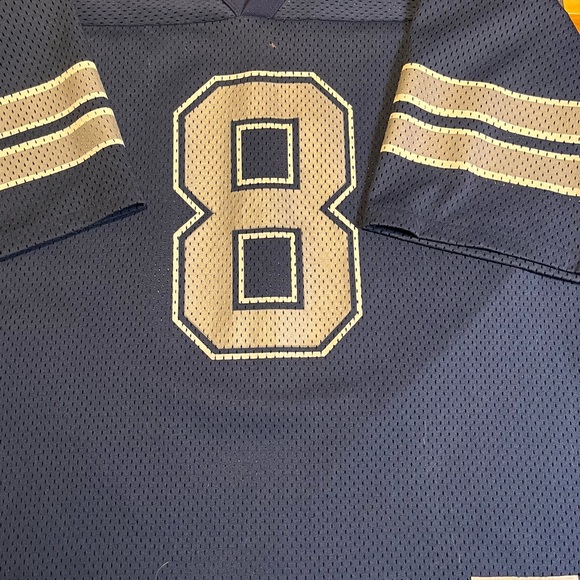 Vintage Dallas Cowboys Troy Aikman #8 Logo 7 Jersey Large (46-48) NFL 90's - Picture 3 of 4